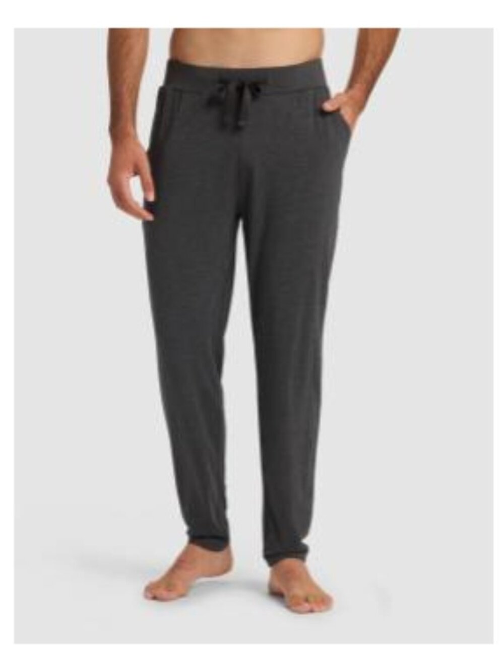 Cozy Earth Men's Bamboo Stretch-Knit Pajama Pant, Charcoal, XXL, New in Package